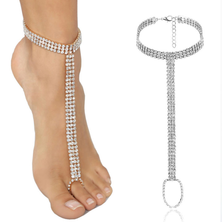 Rhinestone%20Ankle%20Bracelet%20Foot%20Jewelry%20Women%20Toe%20Rings%20Anklets%20for%20Girls%20Beach%20jewelry%20-%20Image%205