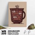 Tea - Motivational Wall Canvas For Home Decoration Wall Canvas Painting Canvas Art - WB2119 - Zoom Decor - Minimalistic Sophistication. 