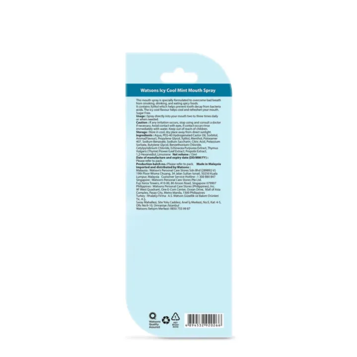WATSONS%20Mouth%20Spray%2015ml%20x1pcs%20(Peppermint%20/%20Cool%20Mint)%20%7C%20Malaysia%20-%20Image%203