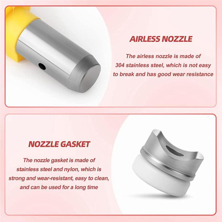 Airless Paint Nozzles Set,Reversible Spray Tips Airless Paint Sprayer