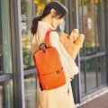 Compact Mi Shoulder Bag - Mini Backpack for Men and Women - Black Sports and Travel Companion.