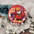 5.8CM Anime NEON GENESIS EVANGELION EVA Ayanami Rei Asuka Figure theme tinplate badge Brooch Model Cosplay props Gifts. 