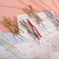 3/6pcs Curve Birthday Candles with Base Cake Candle Colorful Supplies Wedding Decoration Baby Children Party Atmosphere Tools.