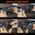 Adjustable Car Hooks Mobile Phone Holder Stand Portable Car Seat Back Fastener Universal Cell Phone Plastic Bracket Support.