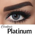 BELLA COLOR CONTACT LENSES with kit box & Solution 150ml FREE(full set) B66 Platinum Contour Bella Contour Series. 