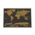 【Popular】 Scratch World Map Semi-manual Hanging Gilt Sheet. 