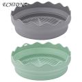 Silicone Fryer Liner 2pcs Silicone Fryer Liner Round Foldable Food Grade Bpa Free Heat Resistant Dishwasher Safe Reusable Oven Baking Tray Basket Bowl Kitchen Supplies Non-stick Fryer Liner. 
