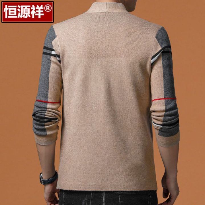 Hengyuanxiang%20New%20Spring%20and%20Autumn%20Knitted%20Cardigan%20Men's%20Middle-Aged%20round%20Neck%20Korean%20Style%20Casual%20Men's%20Clothing%20Sweater%20Coat%20-%20Image%208