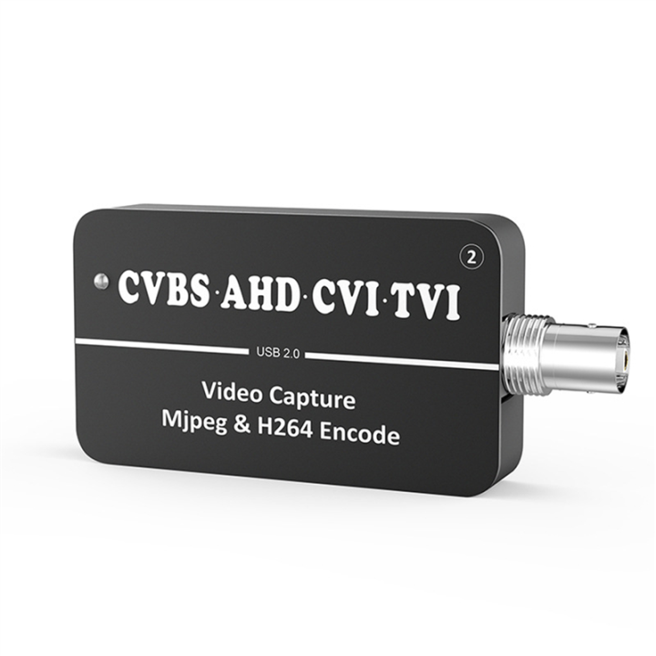 1 PCS LCC261 1080P CVBS to USB Video Capture Card Black Aluminum Alloy 264 and MJPEG Two Streamer Encoder AHD CVI TVI to USB UVC Capture