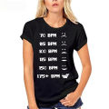 Printing Edm Hardstyle Dnb Festival 175 Bpm Graphic Tshirts Woman Black Natural T-Shirt for Mens Gents Hiphop Top.