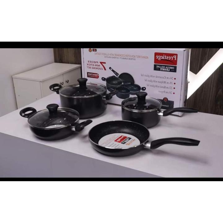 Prestidge Non Stick 7 Pcs Cookware Set IB (Induction Bottom) #