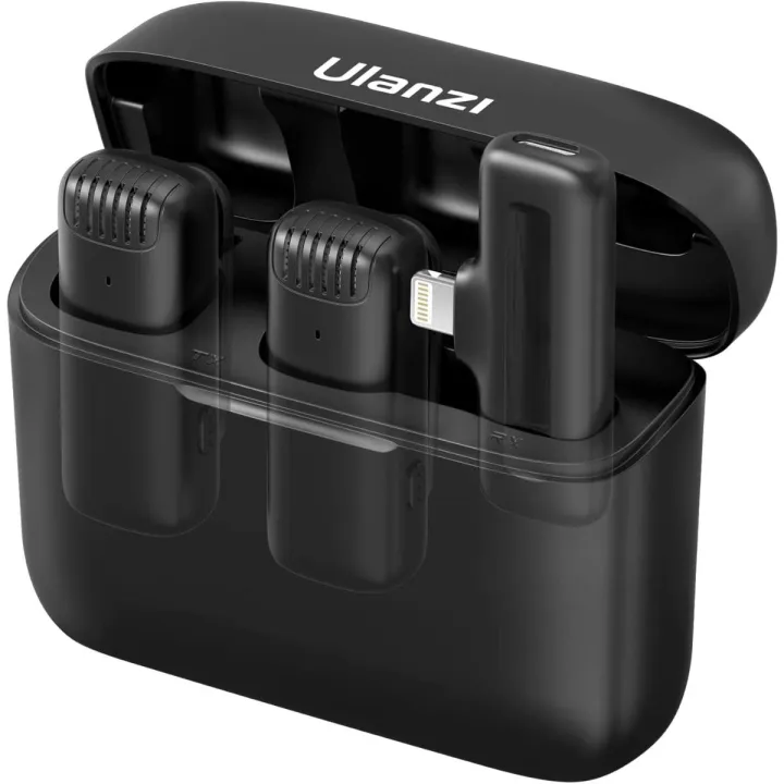 Wireless%20Lavalier%20Microphone%20Ulanji%20J12%20for%20Video%20Recording%20Compatible%20with%20iPhone%20iPad,%20Mini%20Phone%20Clip-on%20Lapel%20Mic%20for%20YouTube%20Podcast%20Zoom%20Interview%20Vlog,%203%20Levels%20Noise%20Reduction%20(No%20Need%20App/Bluetooth)%20-%20Image%202