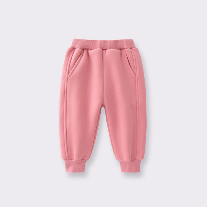Baby%20Girls%20Sweatpants%20Autumn%20Winter%202-6%20Year%20Plush%20Solid%20Cotton%20Versatile%20Exterior%20Children%20Girls%20Jogger%20Pants%20Kid%20Girl%20Trousers%20-%20Image%202
