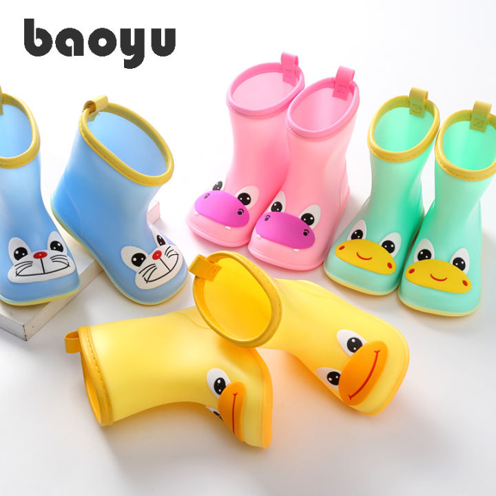 Baoyu children's rain boots, boys' 1-3 years old, light and cute, baby boys, rain girls, 2 water shoes, four seasons children's rain boots