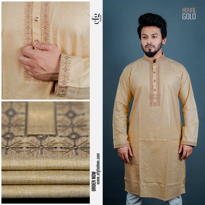 EFG Fashion Premium Panjabi | Royal Gold