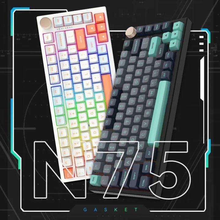 Vgn%20N75%20Pro%20Keyboard%2082%20Keys%20Tri-mode%20Bluetooth%20Wireless%202.4g%20Wired%20Hotswap%20Mechanical%20Keyboard%20Accessory%20For%20Pc%20Gaming%20Gifts%20-%20Image%202