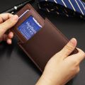 New Men's Wallet Short Versatile Fashion Casual Business Wallet and Men's Card Bag Wallet Coin Bag Black Purse Wallets for Men. 