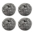 Stainless Steel Scourer (Majuni) Scourer Dish Bowl Cleaning Scrubbers for Kitchens 4pcs.