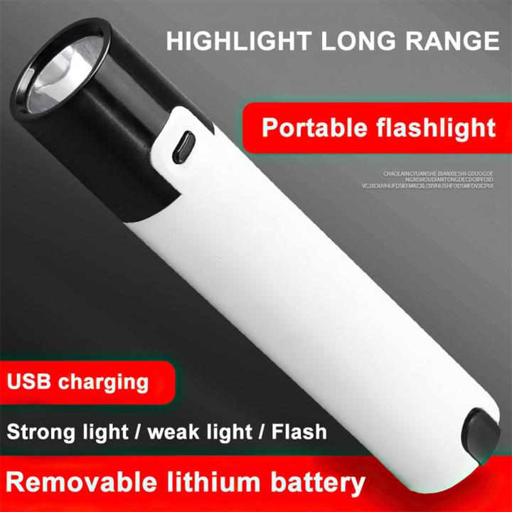 Strong Light 3 mode 1200 mAh Rechargeable Multi-Purpose Long-Range Portable Ultra-Bright Household Small Mini Portable Mini light