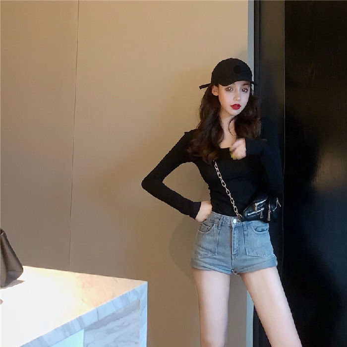 Autumn%202024%20New%20Sexy%20Backless%20Long%20Sleeves%20T%20T-shirt%20Women's%20Versatile%20Design%20U%20Collar%20Solid%20Color%20Top%20Hot%20Girl%20Bottoming%20Shirt%20-%20Image%206