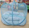 Baby Premium Bed Set Pillow Mosquito Net Size - 42x25x20 Inches (Color as per stock).
