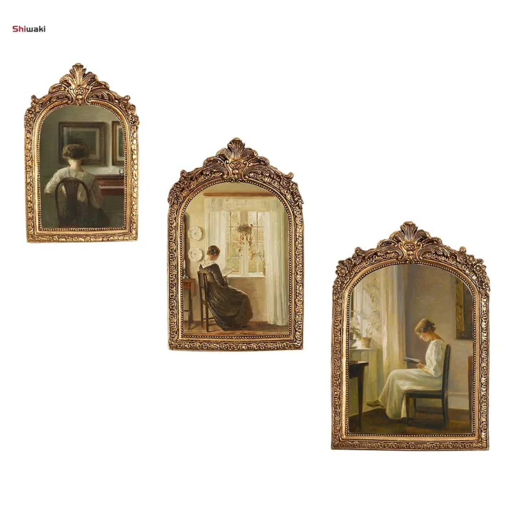 Antique%20Picture%20Frame%20Carved%20Photo%20Holder%20Oil%20Painting%20Frame%20Resin%20Photo%20Frame%20for%20Desktop%20Living%20S%20-%20Image%204
