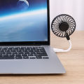Small Portable USB Fan In-line Silent Office Table Fan USB Rechargeable Fan.