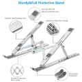 Aluminum Alloy Adjustable Portable Folding Notebook Stand Foldable Laptop Stand-Laptop stands-Nr mart.