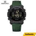 NAVIFORCE 7104 Men's Multi-Function Digital Wristwatch With Date Day Waterproof Silicone Strap Top Brand Luxury Classic Fashion Sports Watch - Green. 