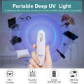 HomeSafety Portable UV Mini UVC LED Lamp Portable Handheld Electric Ultraviolet Light for Home Office Hotel White. 