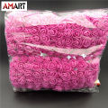 144 Pcs/ Pack Mini Foam Artificial Rose Flower Bouquet Wedding Decor Craft Supplies. 