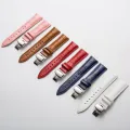16mm 17mm 18mm 19mm 20mm 21mm 22mm 23mm 24mm Width Leather Watch Band Butterfly Buckle Flat Head Universal Straps Watch accessories Colorful. 