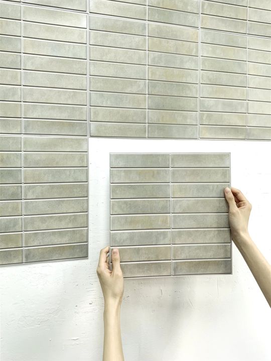1/10pcs 3D Tile Sticker Self-adhesive 3D Wall Panel Peel and Stick Tile Backsplash for Kitchen Waterproof Bathroom Wall Sticker