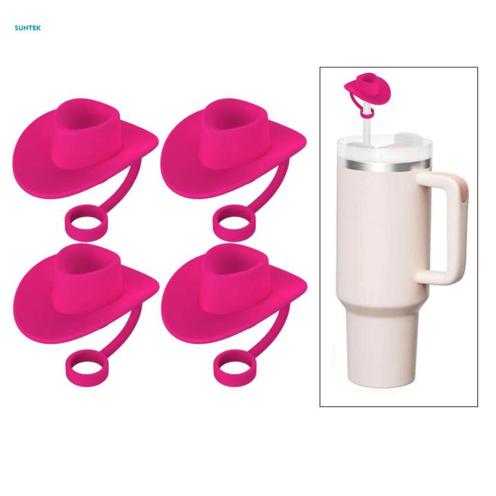 【Prime deal】 4x Straw Covers Cap Creative Straw Dust Plug for Hiking