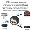 HDMI-compatible Audio Extractor DTS Dolby Digital Audio 5.1 Decoder Coaxial SPDIF PC USB Bluetooth5.0 Input ARC for Home Theatre. 