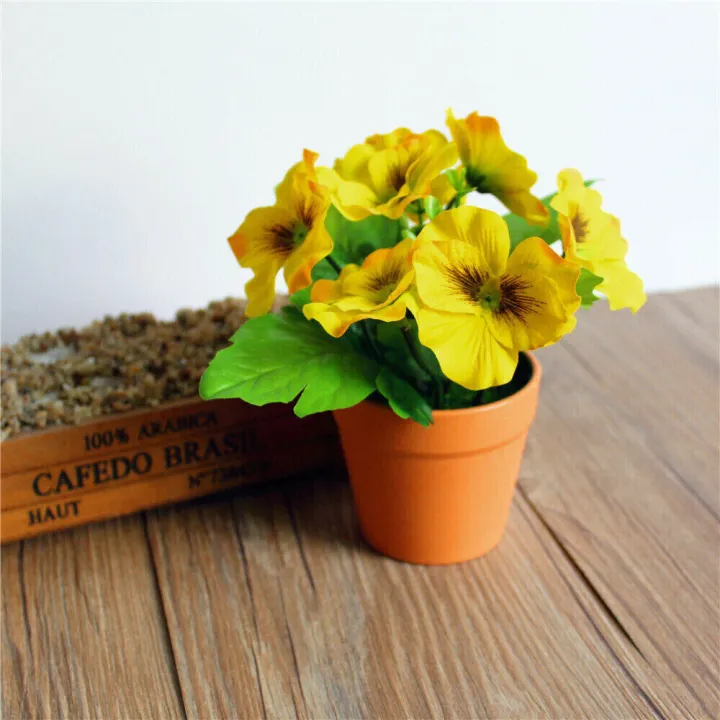 Home%20Wedding%20Garden%20Deor%2010%20Heads%20Stems%20Artificial%20silk%20Flowers%20Pansy%20Bunch%20-%20Image%206