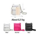 Small Soft Pu Leather Casual Women Bag Purse Wash White Shoulder Bags for Women Adjustable Pocket Ladies Crossbody Bag(23CMx25CMx5CM,).
