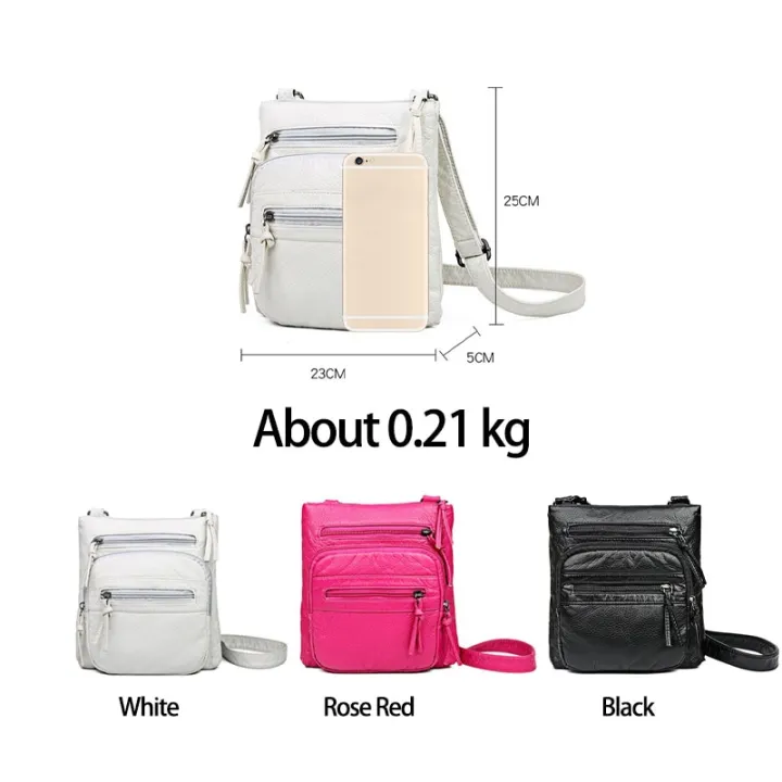 Small%20Soft%20Pu%20Leather%20Casual%20Women%20Bag%20Purse%20Wash%20White%20Shoulder%20Bags%20for%20Women%20Adjustable%20Pocket%20Ladies%20Crossbody%20Bag(23CMx25CMx5CM,)%20-%20Image%204