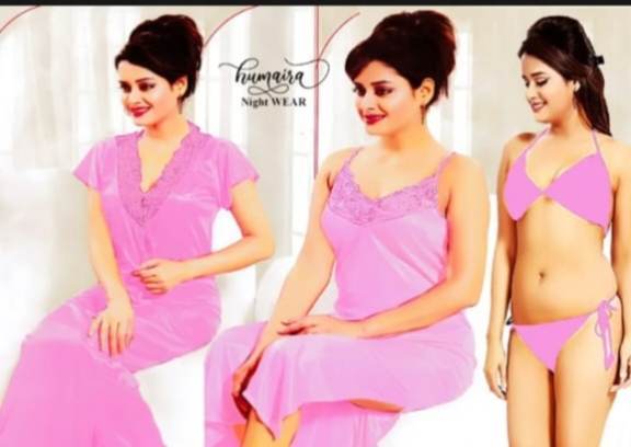 4-Part%20Satin%20Solid%20Women's%20Nighty%20Set%20-%20Elegant%20and%20Comfortable%20Night%20Dress%20for%20Women-%20Enjoy%20a%20Night%20of%20Blissful%20Sleep%20-%20Image%204