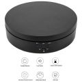 Black Rechargeable Turntable Display Stand, 360 degree Rotation Speed/Angle Adjustable for Photography/Jewelry Display. 
