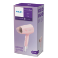Philips Essential Care Hair Dryer BHC010 Pink – 1200W | ThermoProtect | Cool Air | Foldable. 