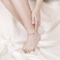 Trendy Adjustable Fashionable Anklets for Girls Simple Stylish Foot Jewelry - Four Leaf Clovers Bells Chain Anklet for Women Anniversary Gift for Wife Girlfriend. 