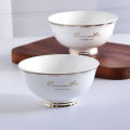Manufacturers wholesale ceramic Phnom Penh household rice bowl bone china gift tableware parts. 