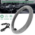 12v Car Auto Heated Steering Wheel Cover Heating Warm Winter. 
