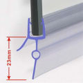 2pc Shower Door Seal Strip 6mm Water Deflector Shower screen Glass Door Water Barrier PVC Bathroom Shower Door Accessories.