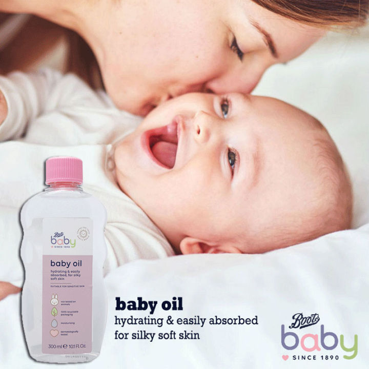 Boots%20Baby%20Oil%20300ml%20UK%20Kind%20And%20Gentle%20Formula%20Leaves%20Skin%20Moisturised%20And%20Silky%20Soft%20Dermatologically%20Tested%20-%20Image%206