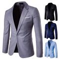 Simple Casual Blazer Comfy Suit Jacket Lapel Slim-fitting Pure Color Blazer Slim. 
