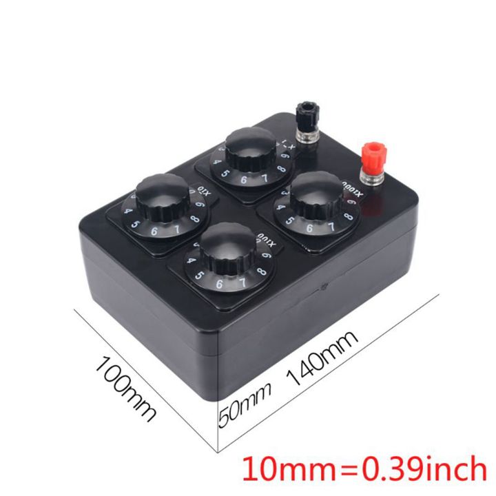 3X%200-9999%20Ohm%20Simple%20Resistance%20Box%20Precision%20Variable%20Decade%20Resistor%20Teaching%20Instrument%20-%20Image%204