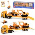 【Hey my home】4pcs/set 1:64 Mini Inertia Taxiing Trailer Car Vehicle Model Vehicle Fighting Car For Children Boy. 