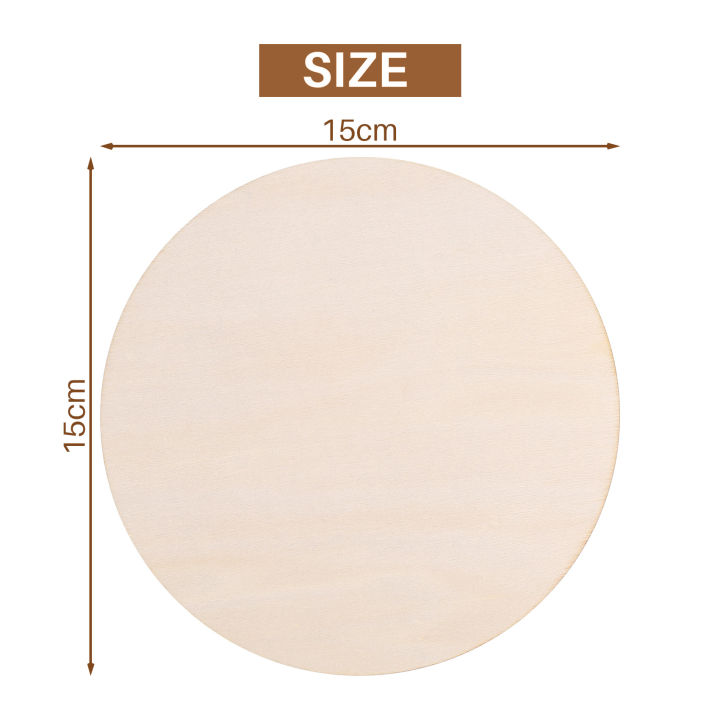 10PCS%20Natural%20Wood%20Pieces%20Slice%20Round%20Unfinished%20Wooden%20Discs%20for%20Crafts%20Centerpieces%20DIY%20Christmas%20Ornaments%205.9inch%20-%20Image%205